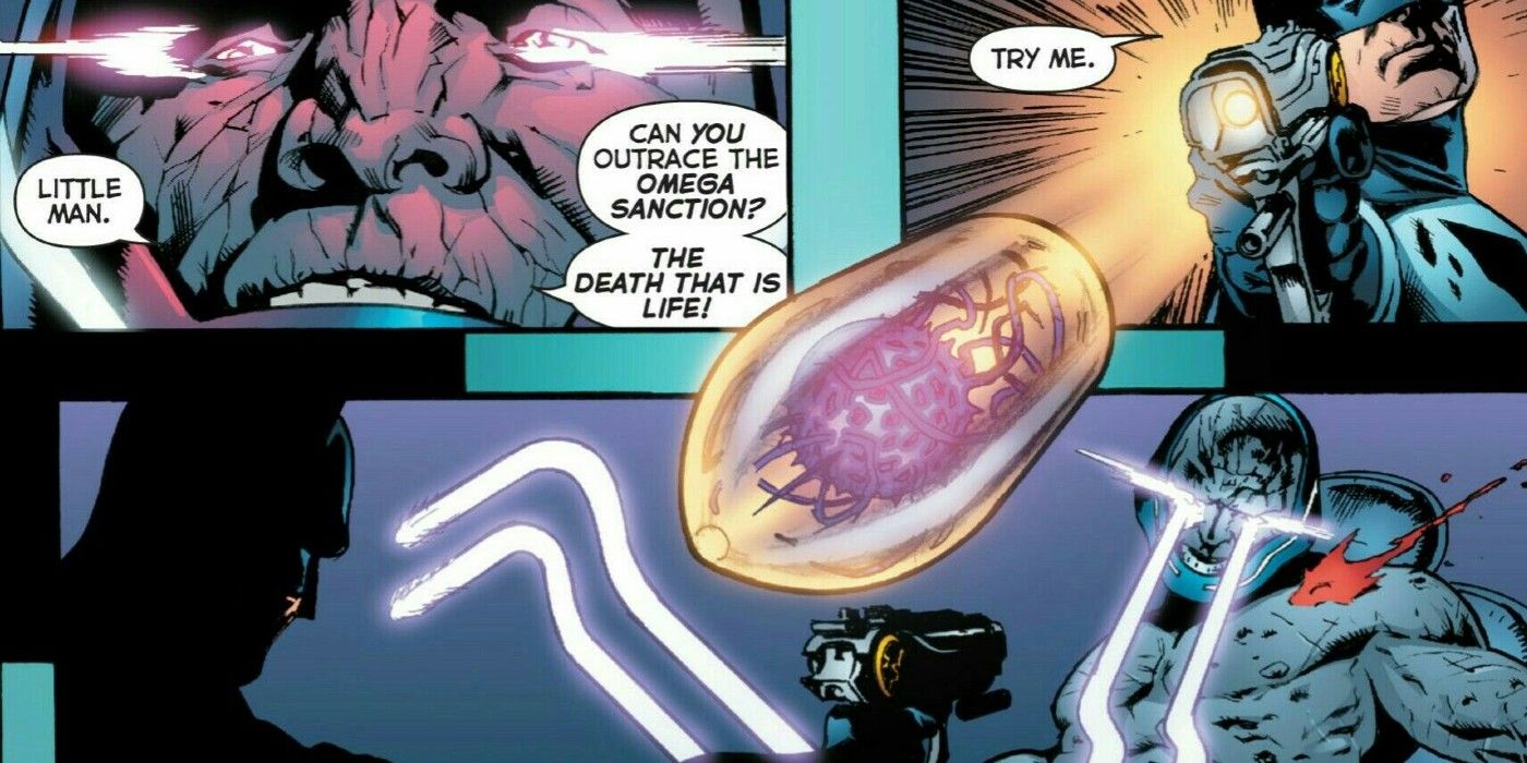 Batman shoots Darkseid