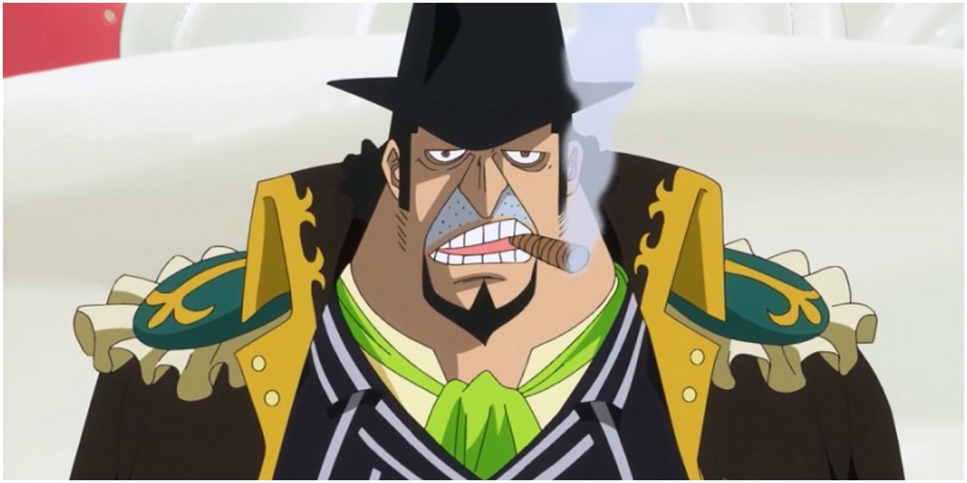 Bege smokes during the Whole Cake Island Arc in One Piece.