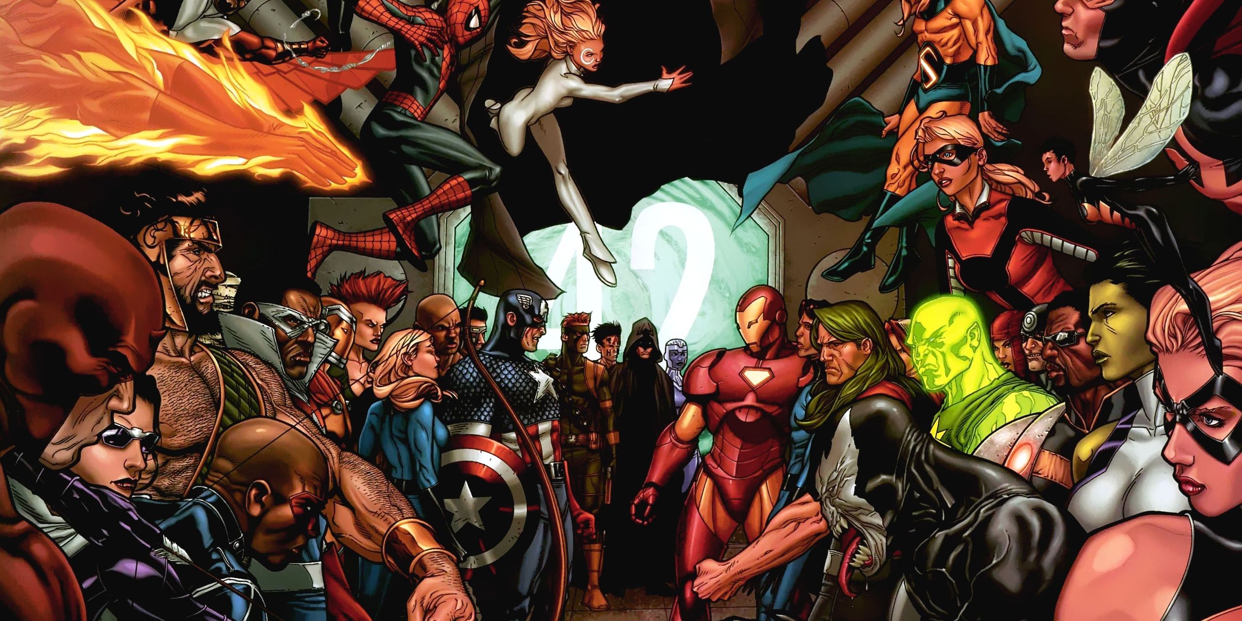 Cap's Heroes versus Iron Man's heroes during Civil War