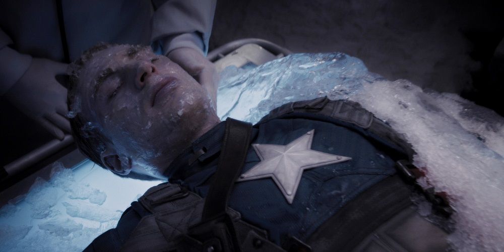 Captain America is frozen in ice from World War II in his MCU reveal