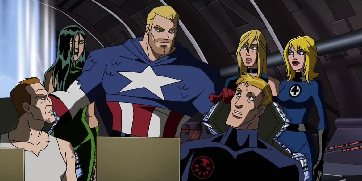 Captain America and other prisoners in Avengers Earth's Mightiest Heroes