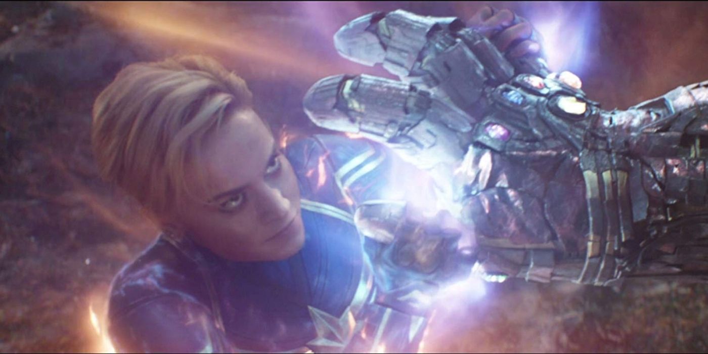 Captain Marvel vs Thanos Avengers: Endgame