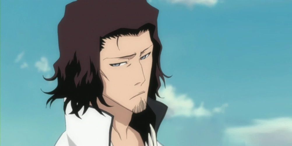 Coyote Starrk with a straight face in Bleach.