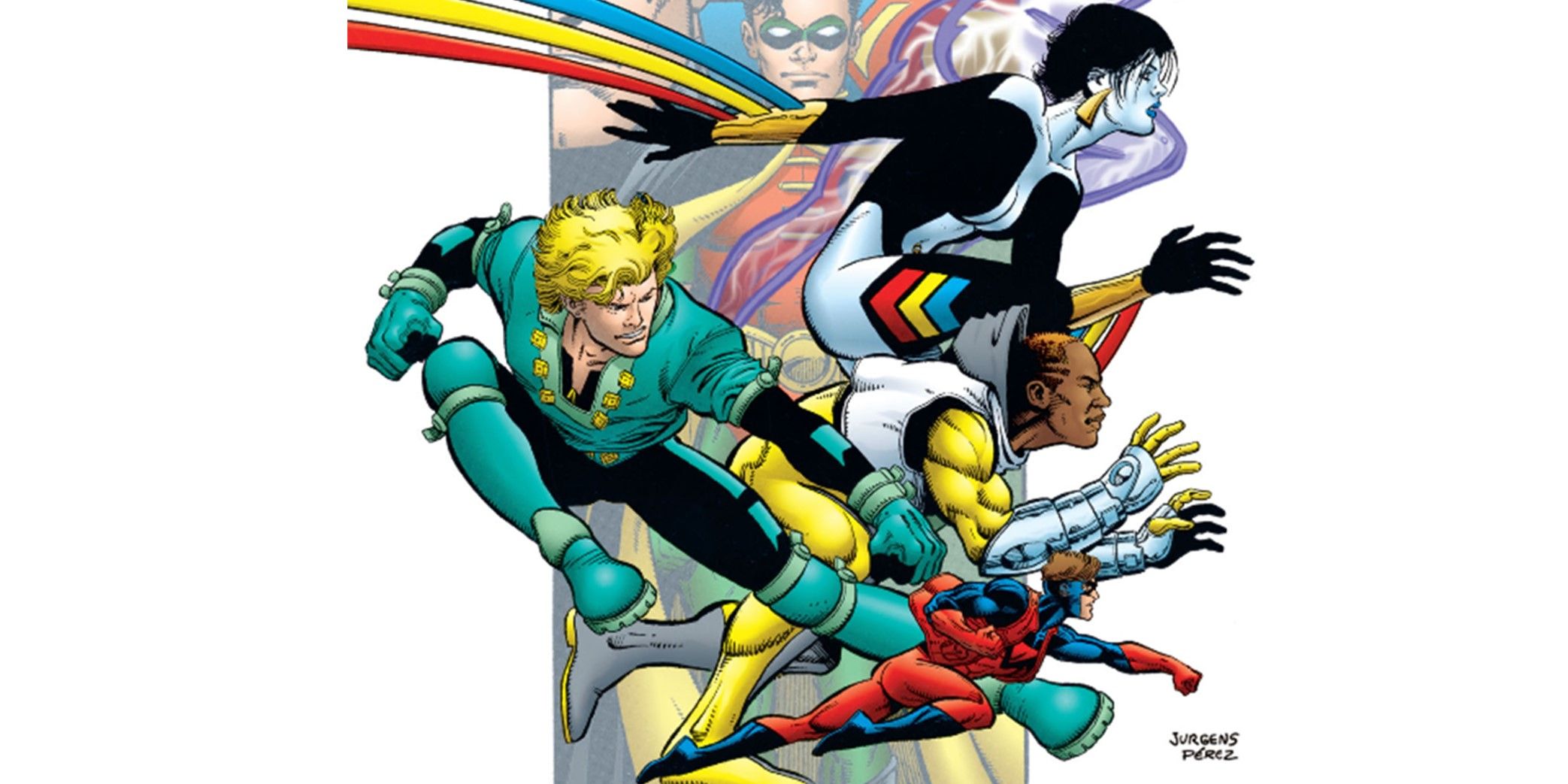 The Teen Titans from The Atom's team.