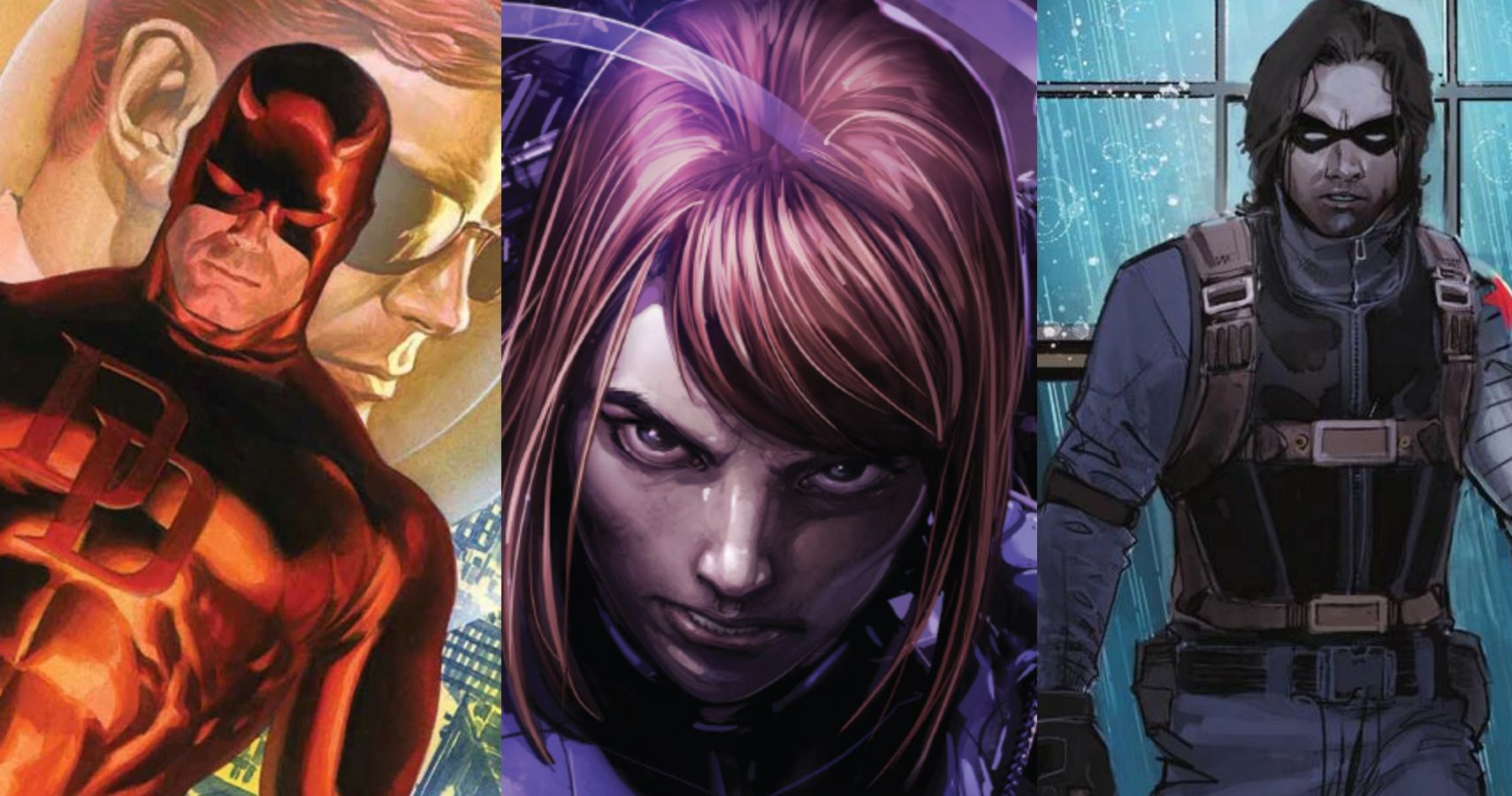 Daredevil Black Widow Winter Soldier Marvel Comics