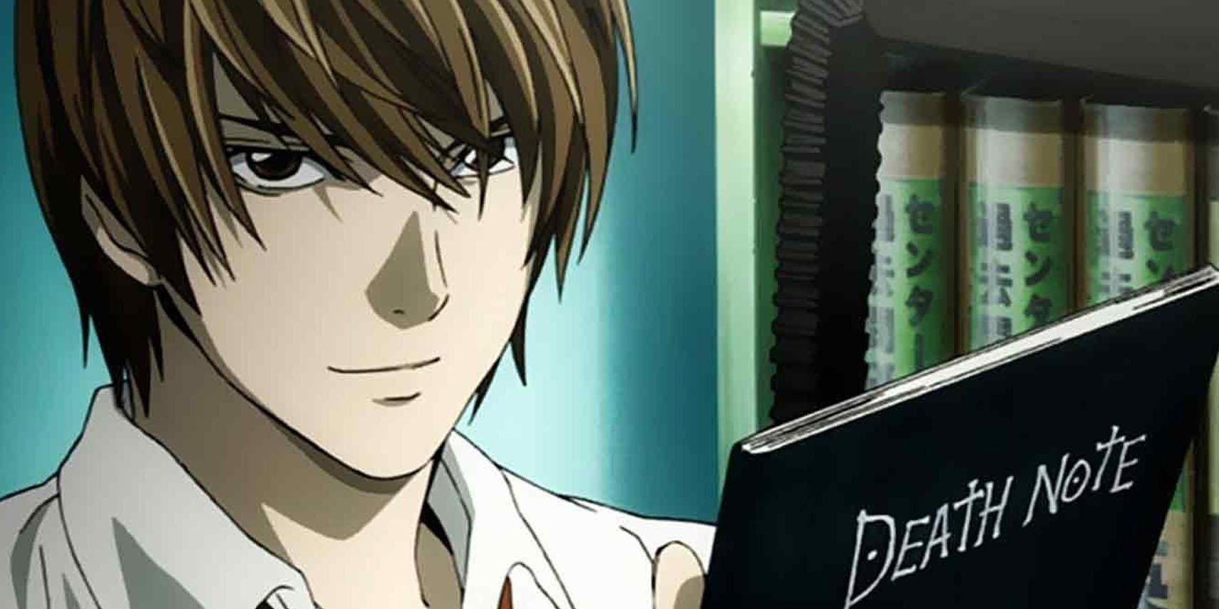 Light Yagami with the Death Note