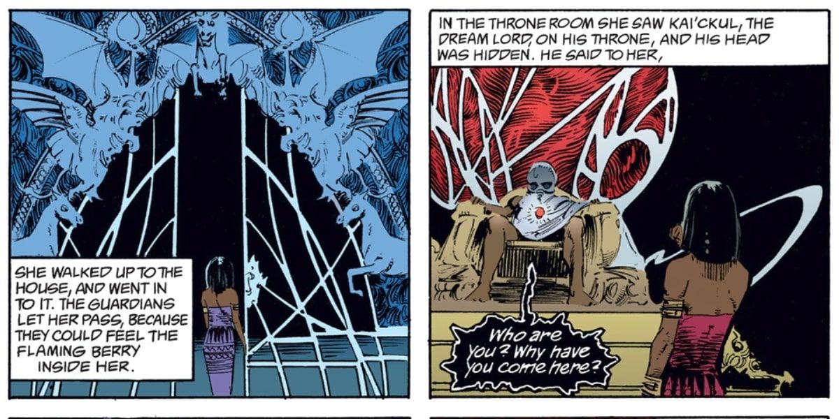 Dream talks to Nada in DC Comics' Sandman