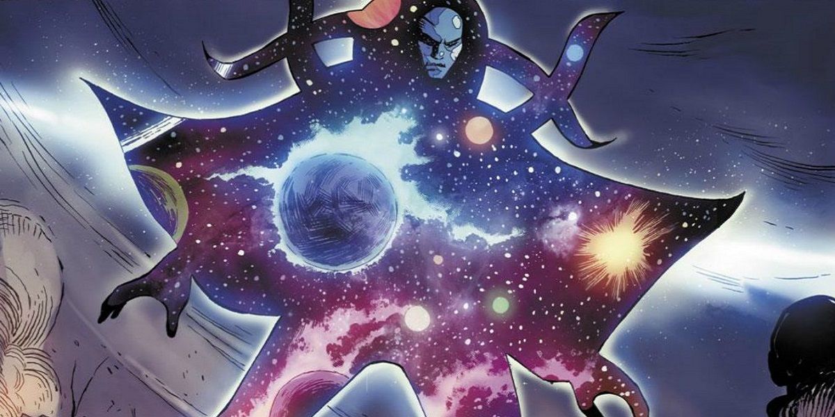 Eternity stands in Overspace from Marvel Comics
