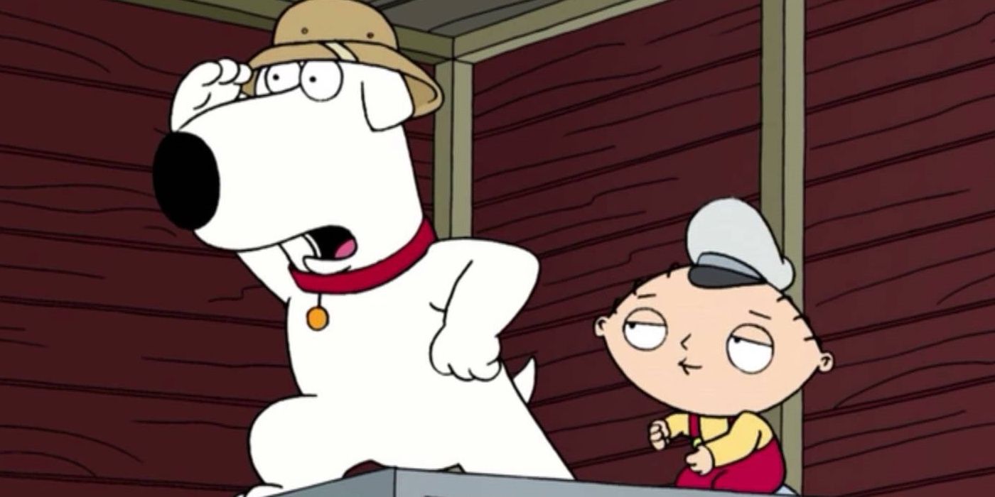 Brian and Stewie in Road to Rhode Island in Family Guy