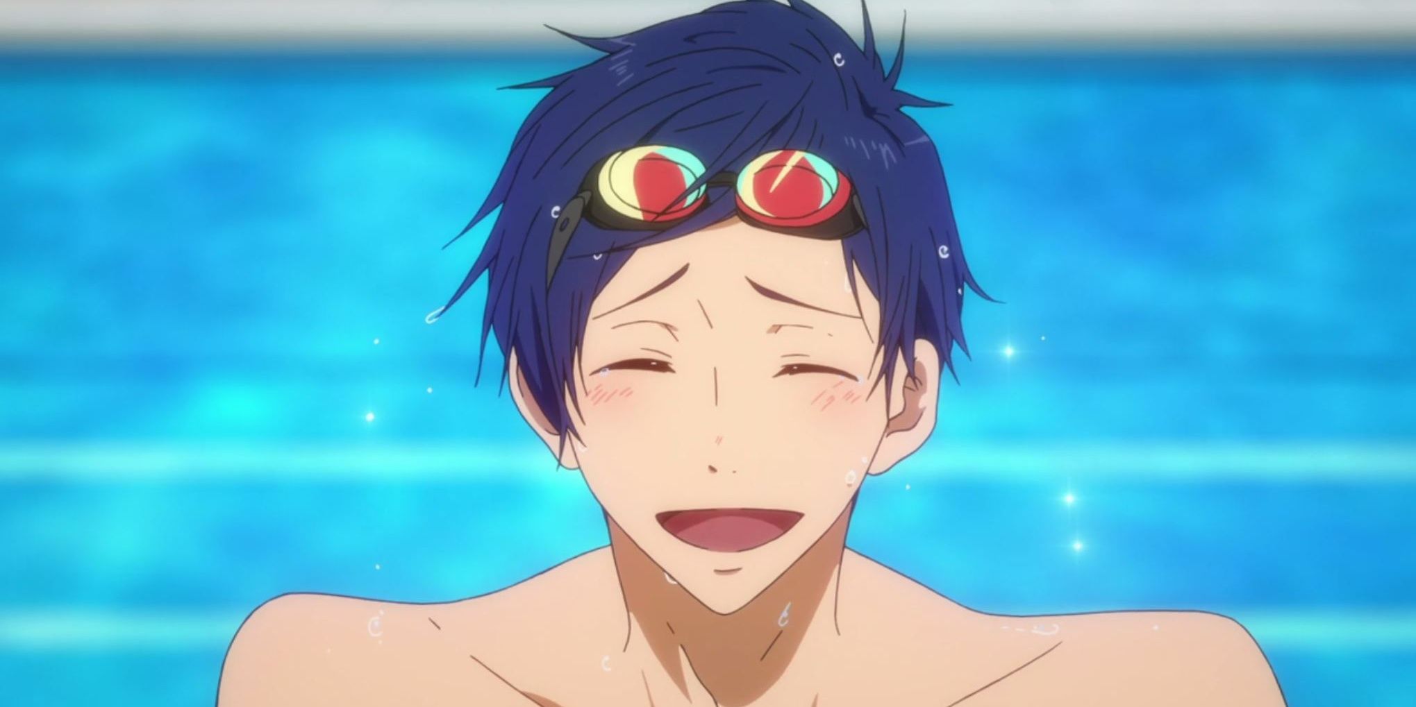 Rei from the Free anime, smiling