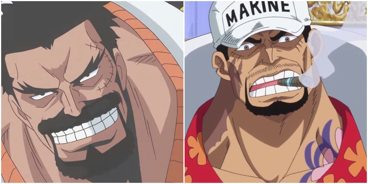 Garp and Akainu One Piece