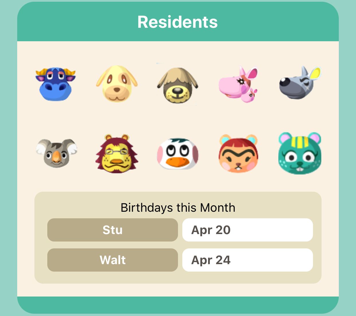 Guide for Animal Crossing NH App by Gene Allister Sy