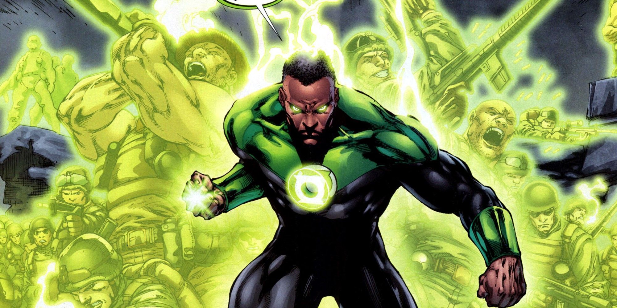Green Lantern constructed an entire army to defeat his enemies