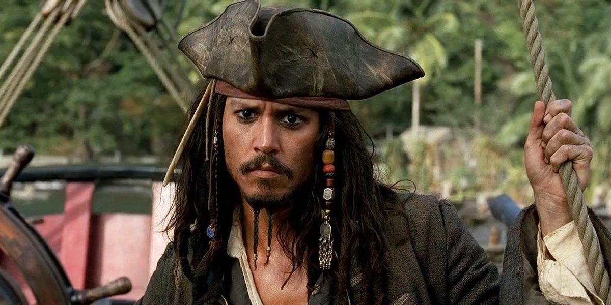 Johhny Depp in PIrates of the Caribbean