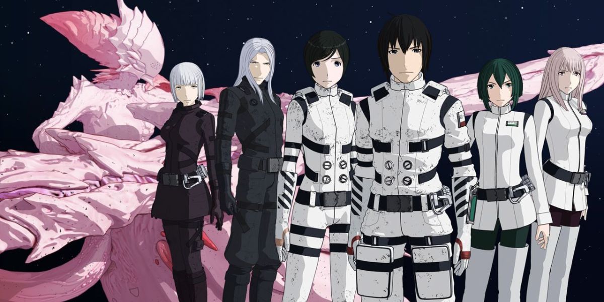 Knights of Sidonia cast standing together