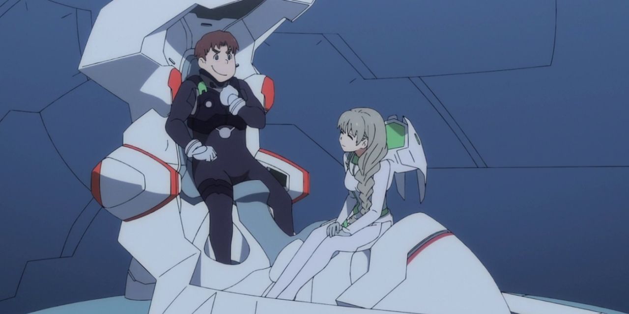 Kokoro and Futoshi are partners in Darling In The Franxx.