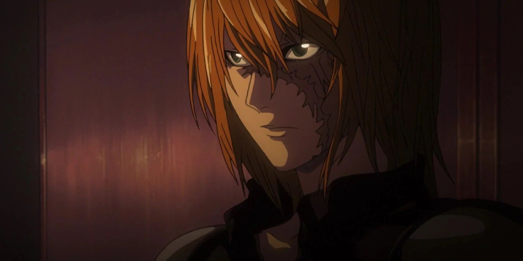 Mello face with scar Death note
