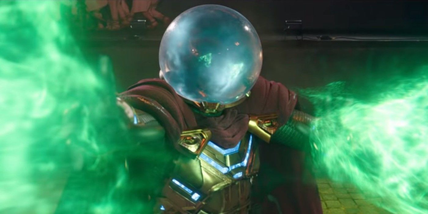 Mysterio using smoke to cast an illusion from Spider-Man: Far From Home