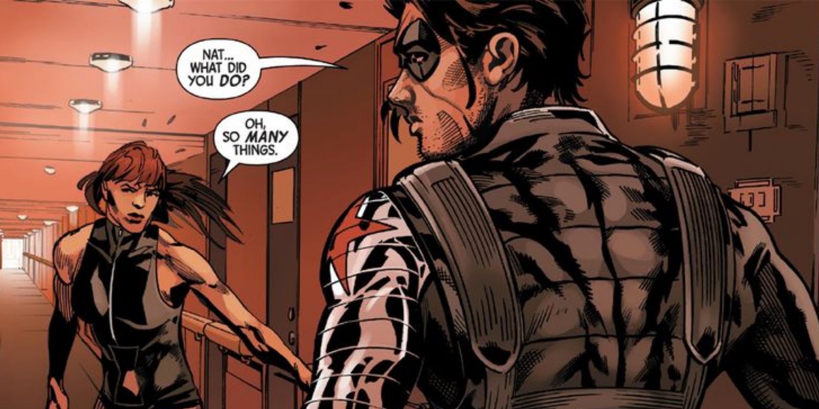 Natasha Romanoff And Bucky Barnes In Marvel Comics