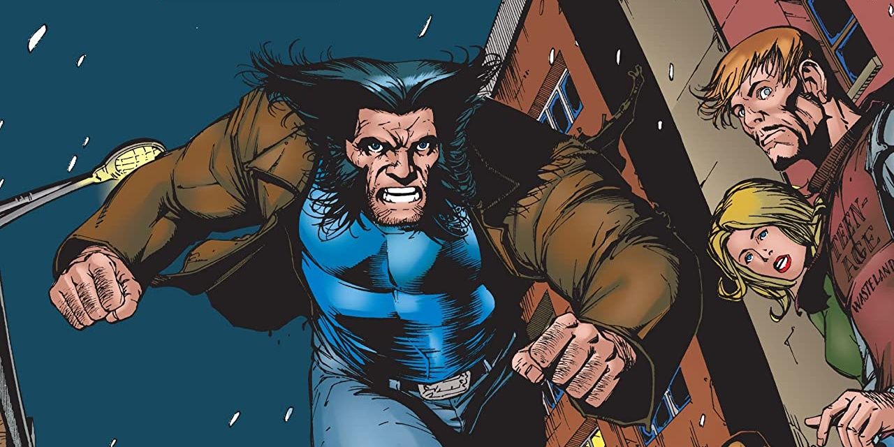 Wolverine running in Not Dead Yet.