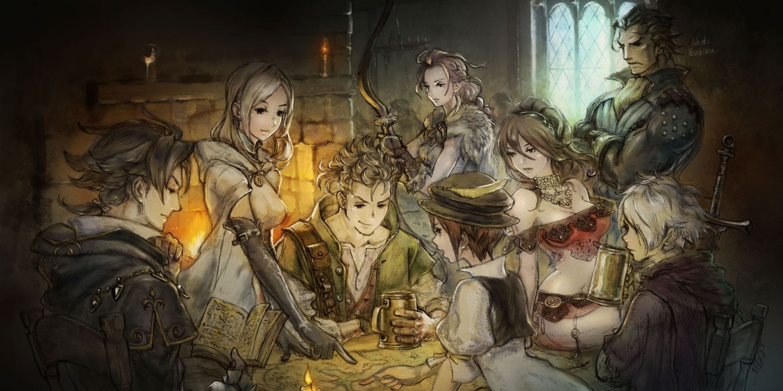 Octopath characters.