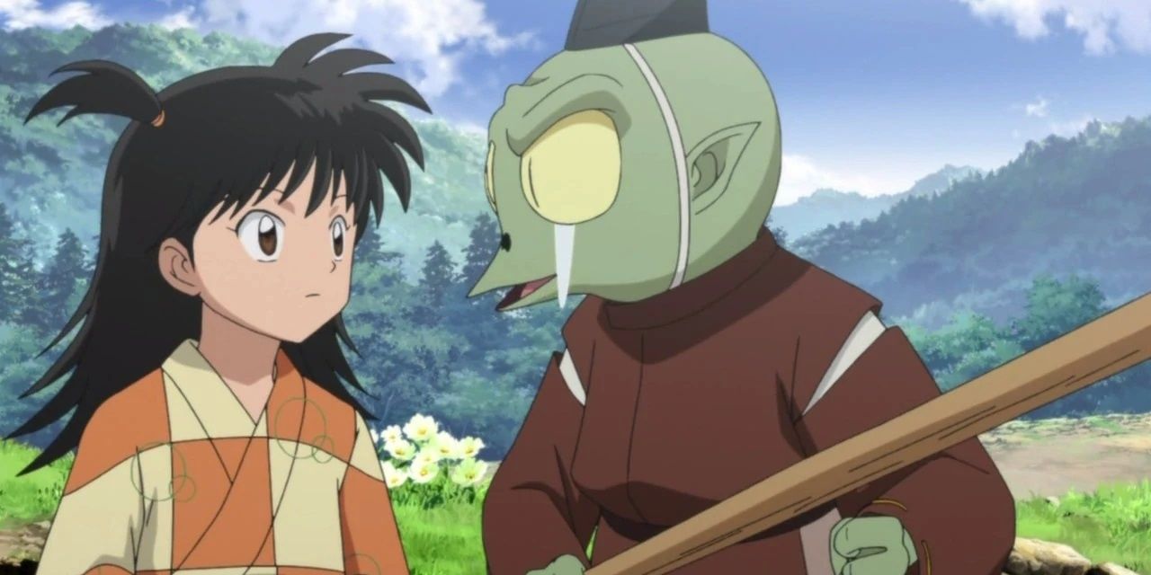Rin offends Jaken in Inuyasha