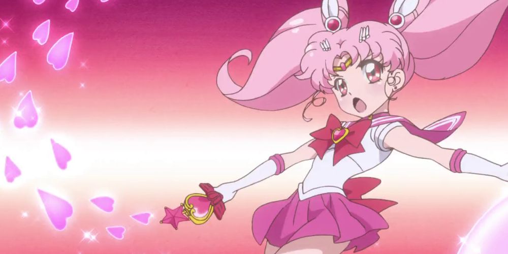Sailor Chibiusa uses her magic in Sailor Moon