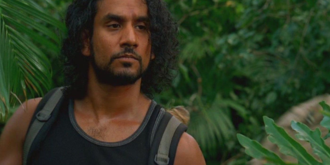 Sayid has a serious expression in a Lost still