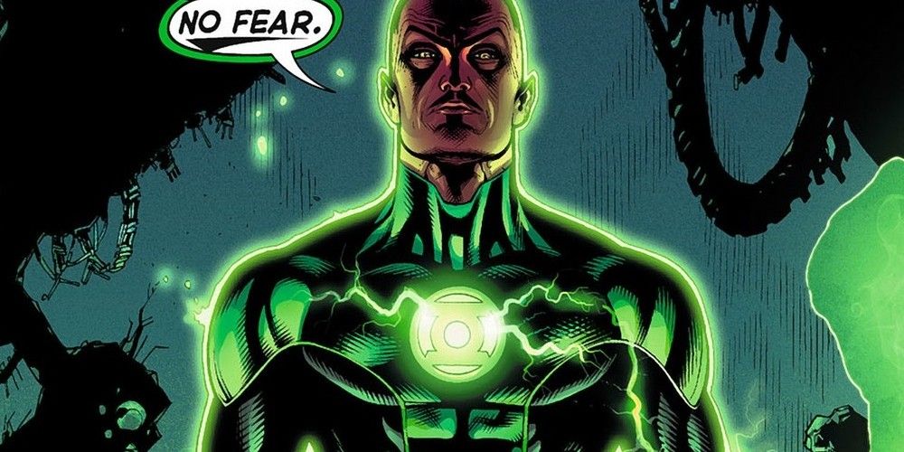 Sinestro showing no fear as a Green Lantern in DC Comics