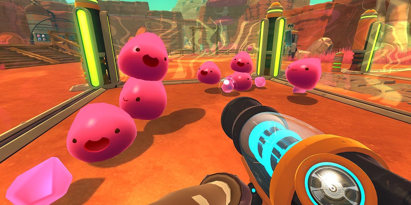 Slime Rancher Corral of Pink Slimes