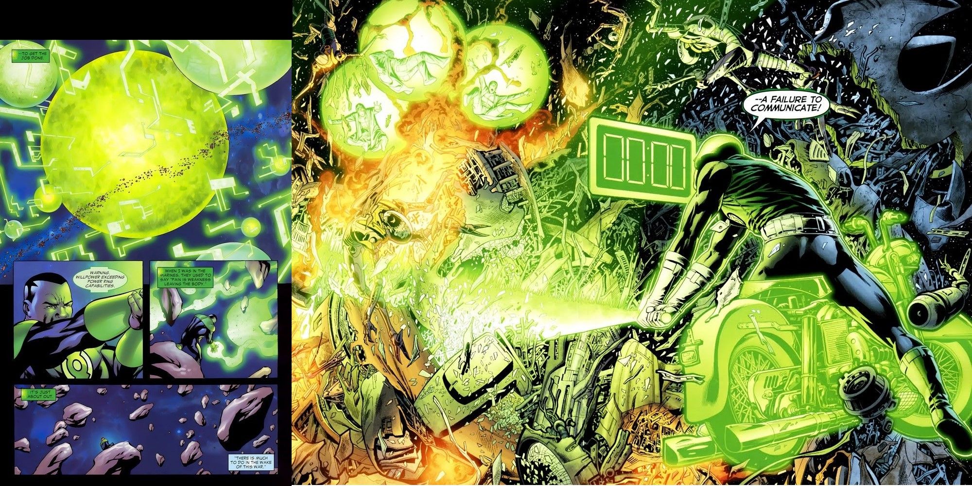 Green Lantern recreated an entire Solar system because of his guilt