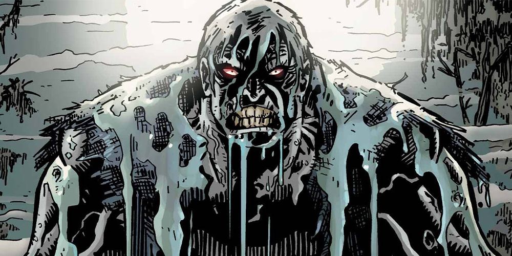 Solomon Grundy rises out of the swamp in DC Comics