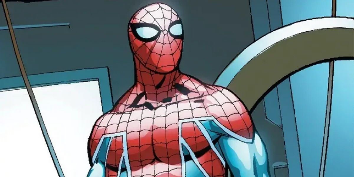 Spider UK looks out into the distance in Marvel Comics