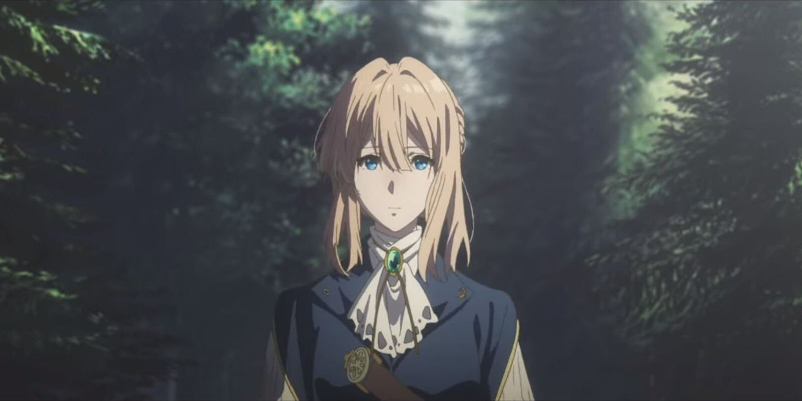 violet evergarden in the forest