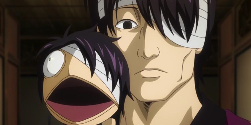 Takechi Henpeita  and his puppet in Gintama