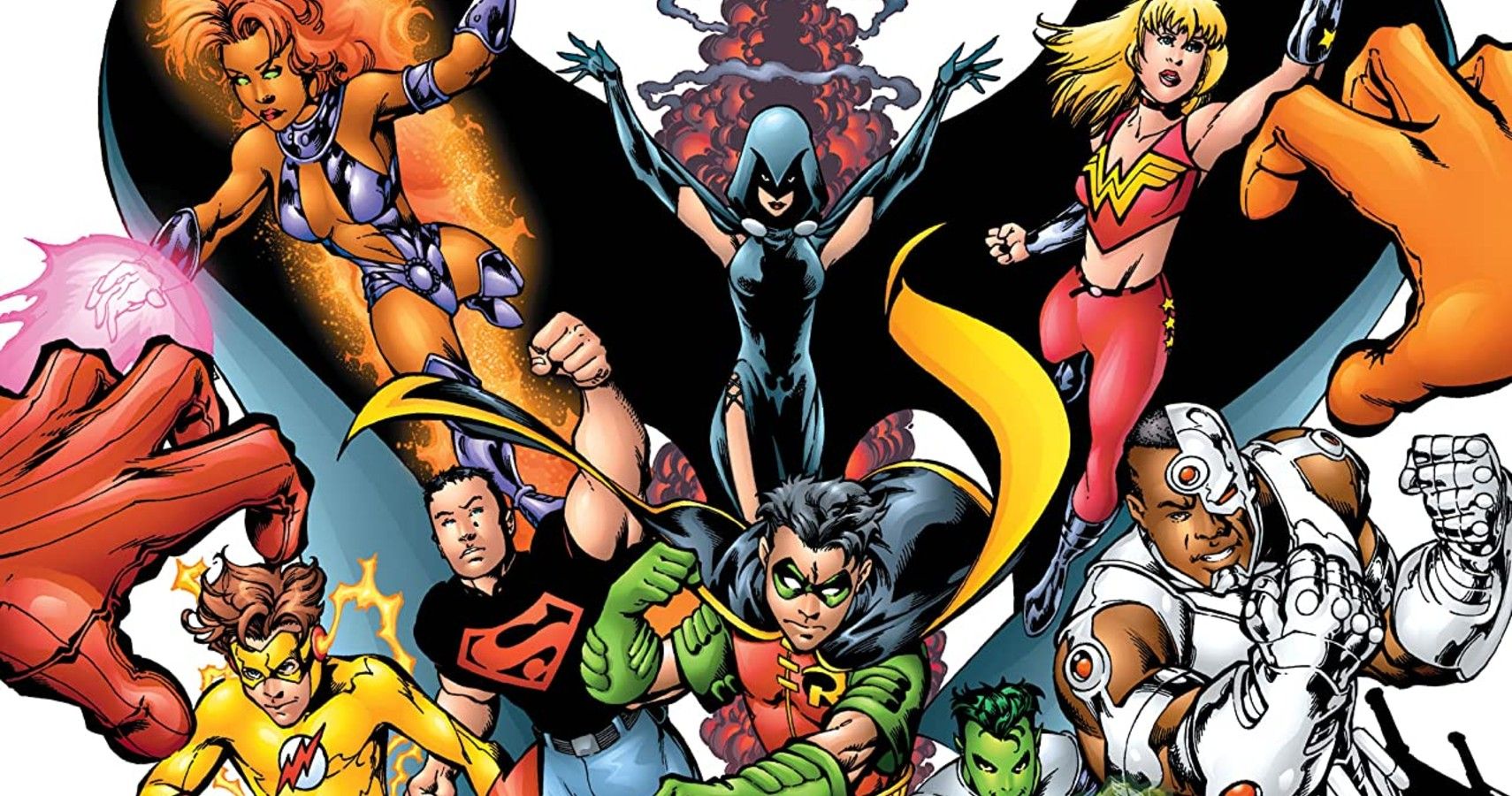 Teen Titan's front cover in DC Comics