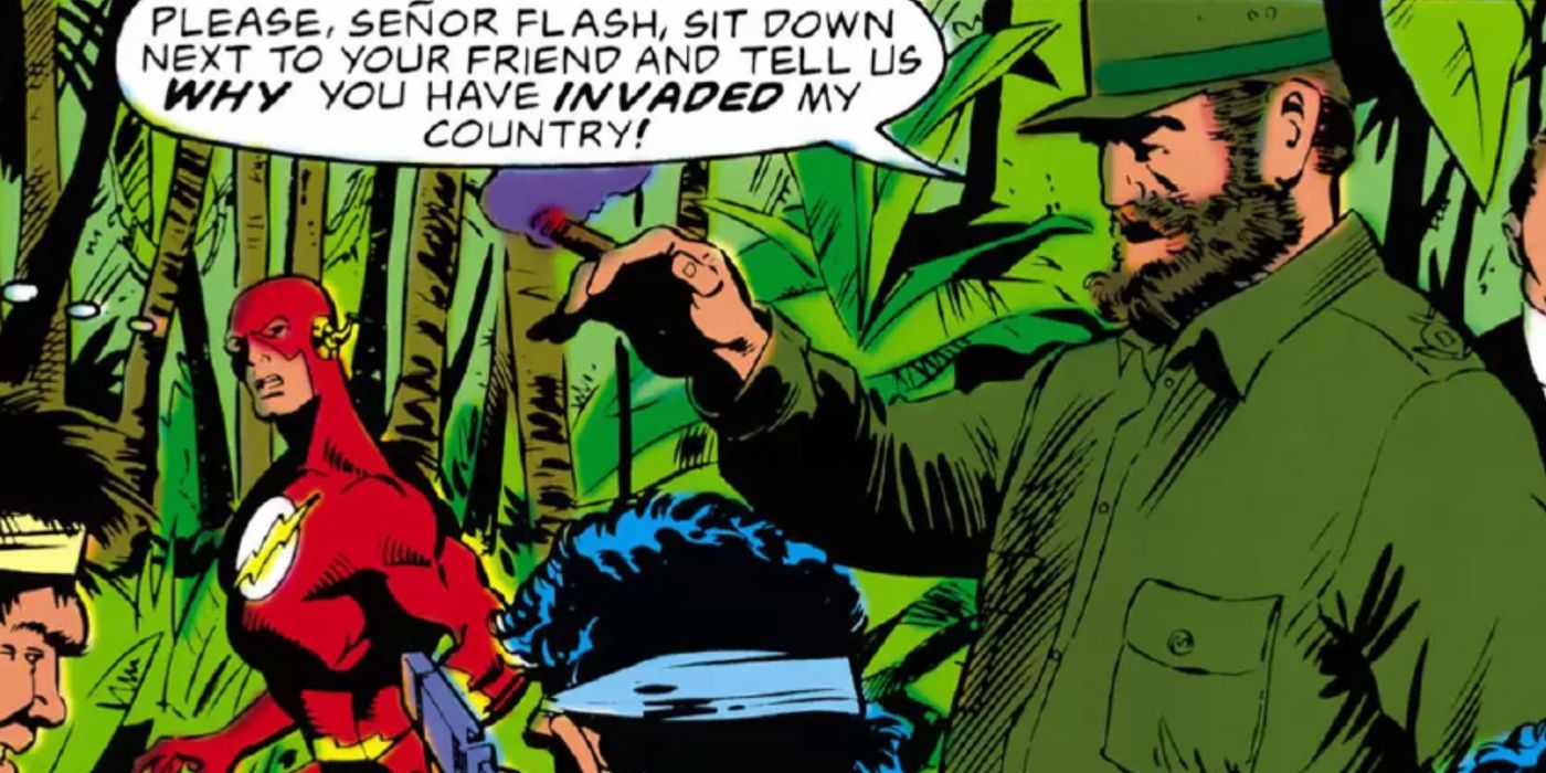 Flash meets Fidel Castro during Invasion!