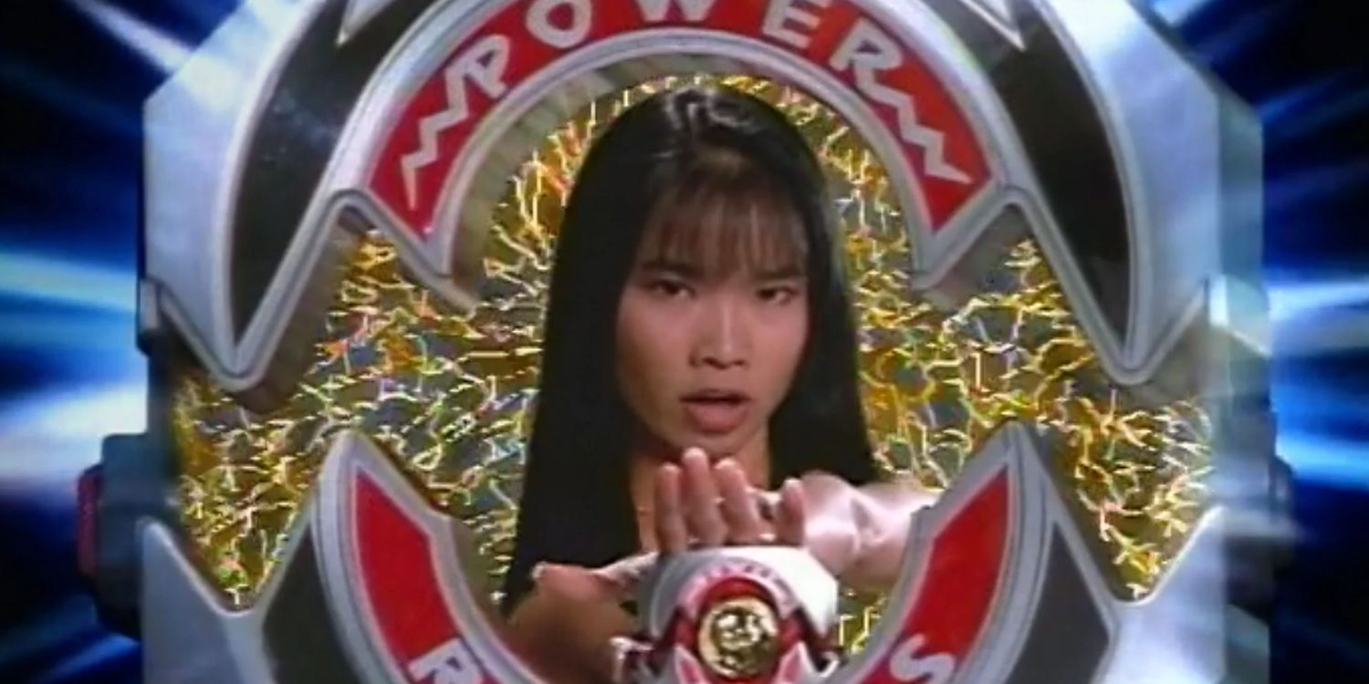 Thuy Trang as Trini in Mighty Morphin Power Rangers during the morphin sequence