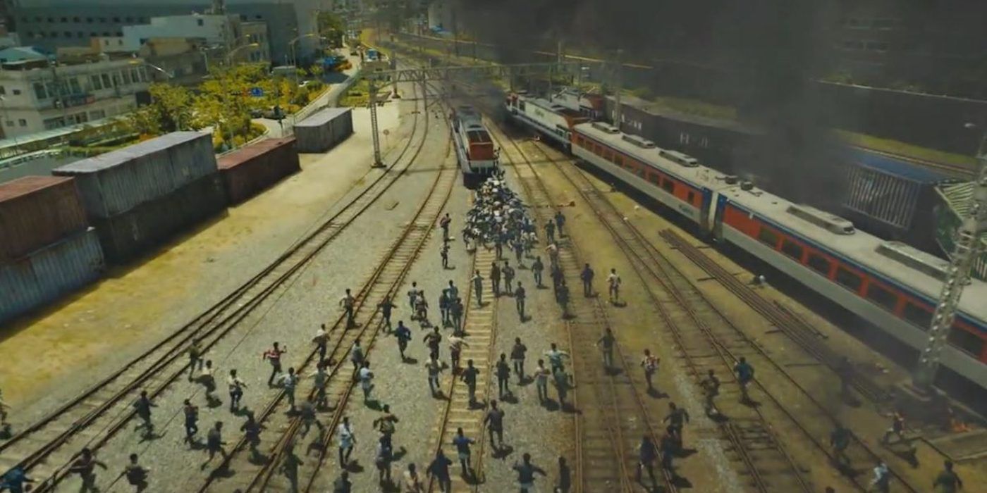 Movies Train to Busan Zombie Wide Shot