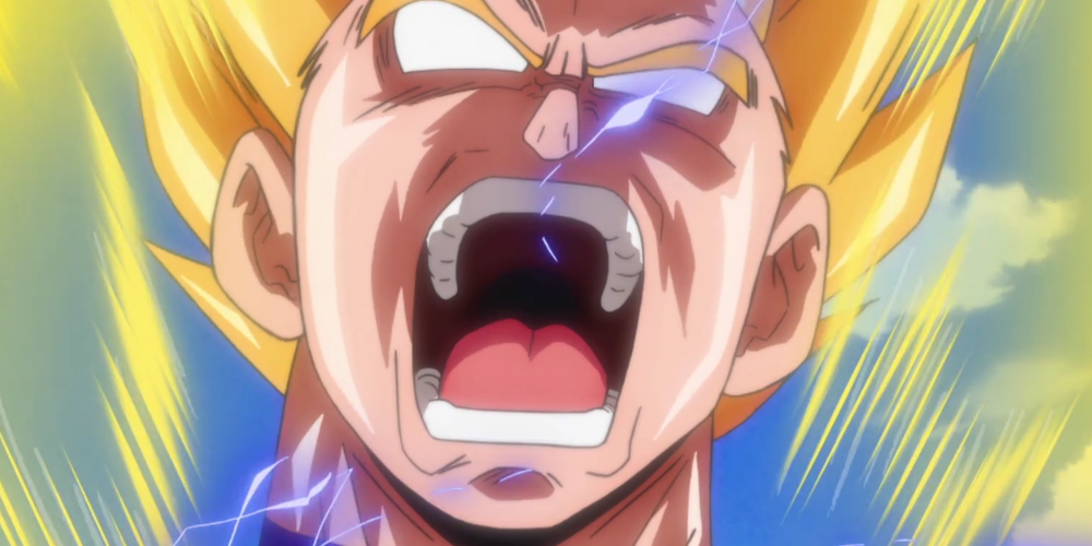Anime Vegeta Rage Mode Dragon Ball Z