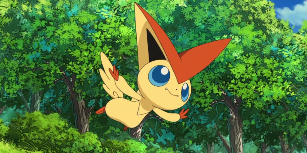 Pokemon Victini flying trees
