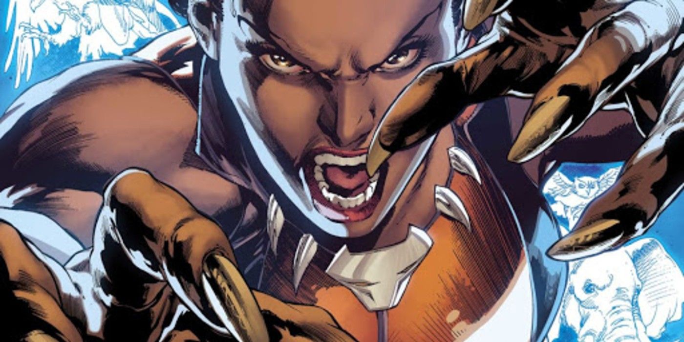 Vixen uses her claws in DC Comics