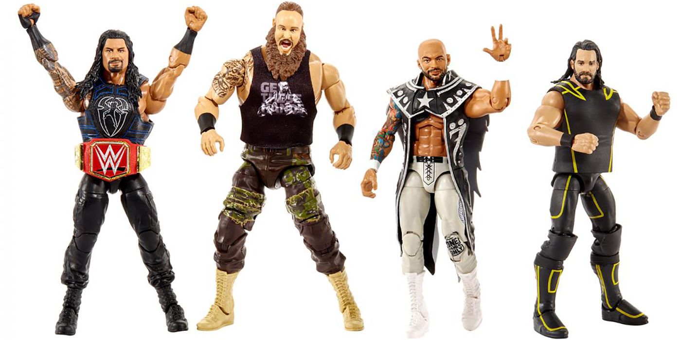 Wrestlemania 36 WWE Kampf Packung Figuren Neu Kombiniert Mattel 
