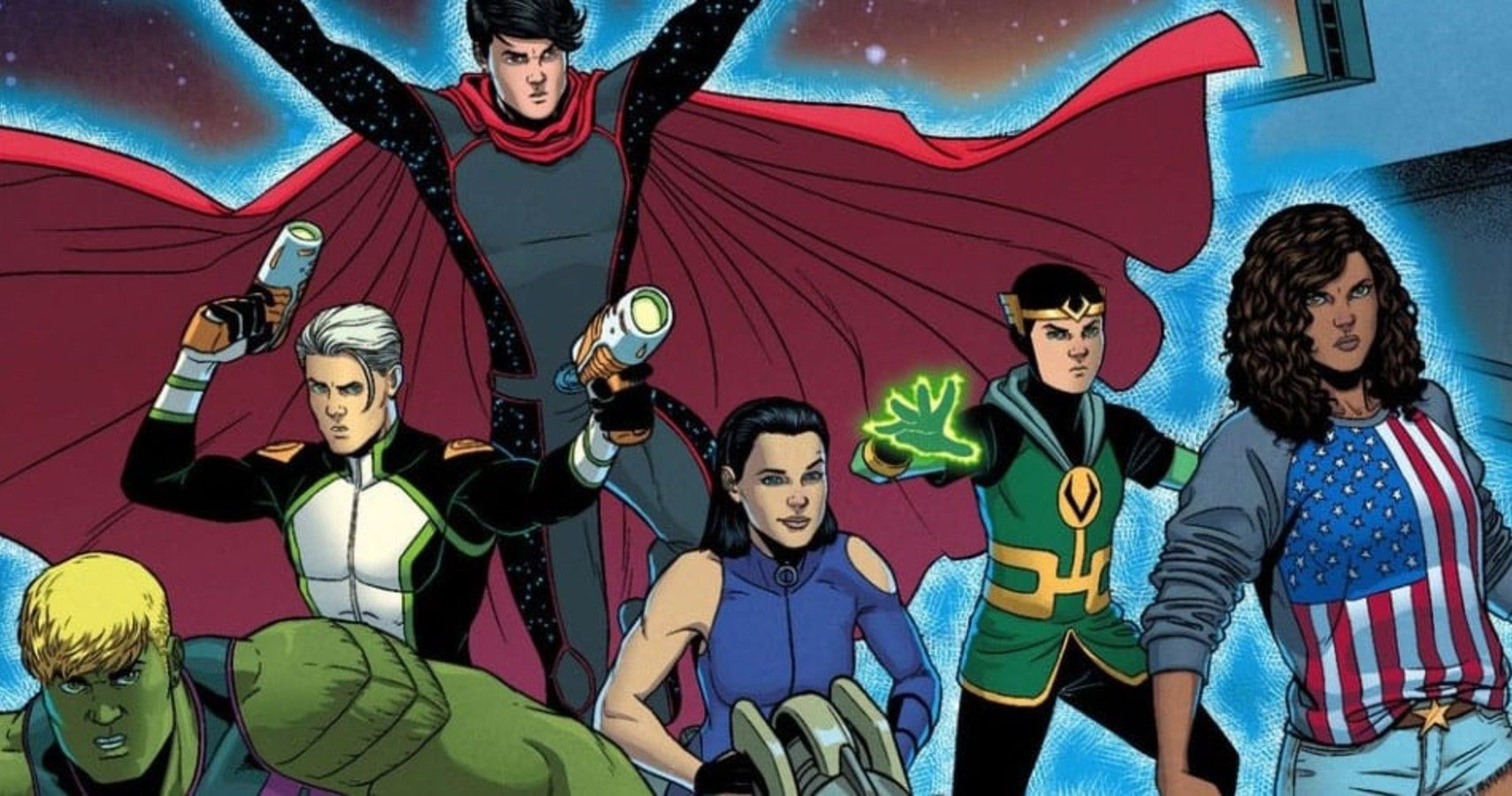 Young Avengers with Kid Loki in Marvel Comics