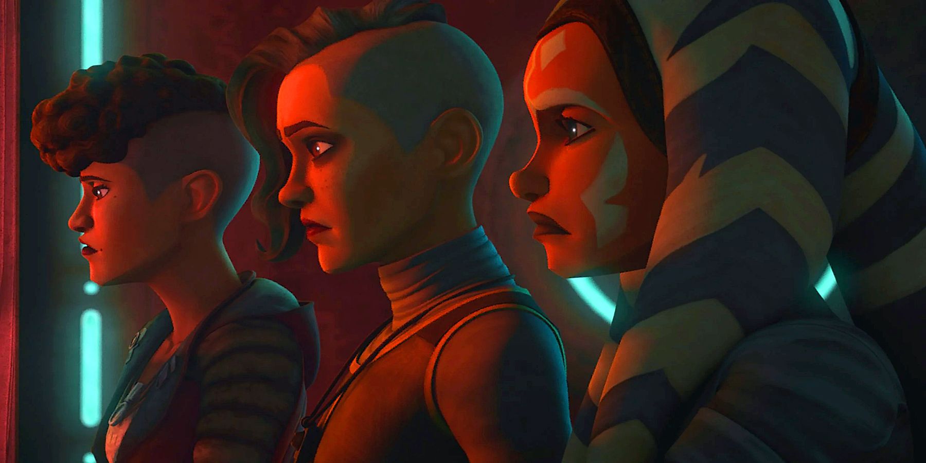 Ahsoka and friends in Star Wars: The Clone Wars