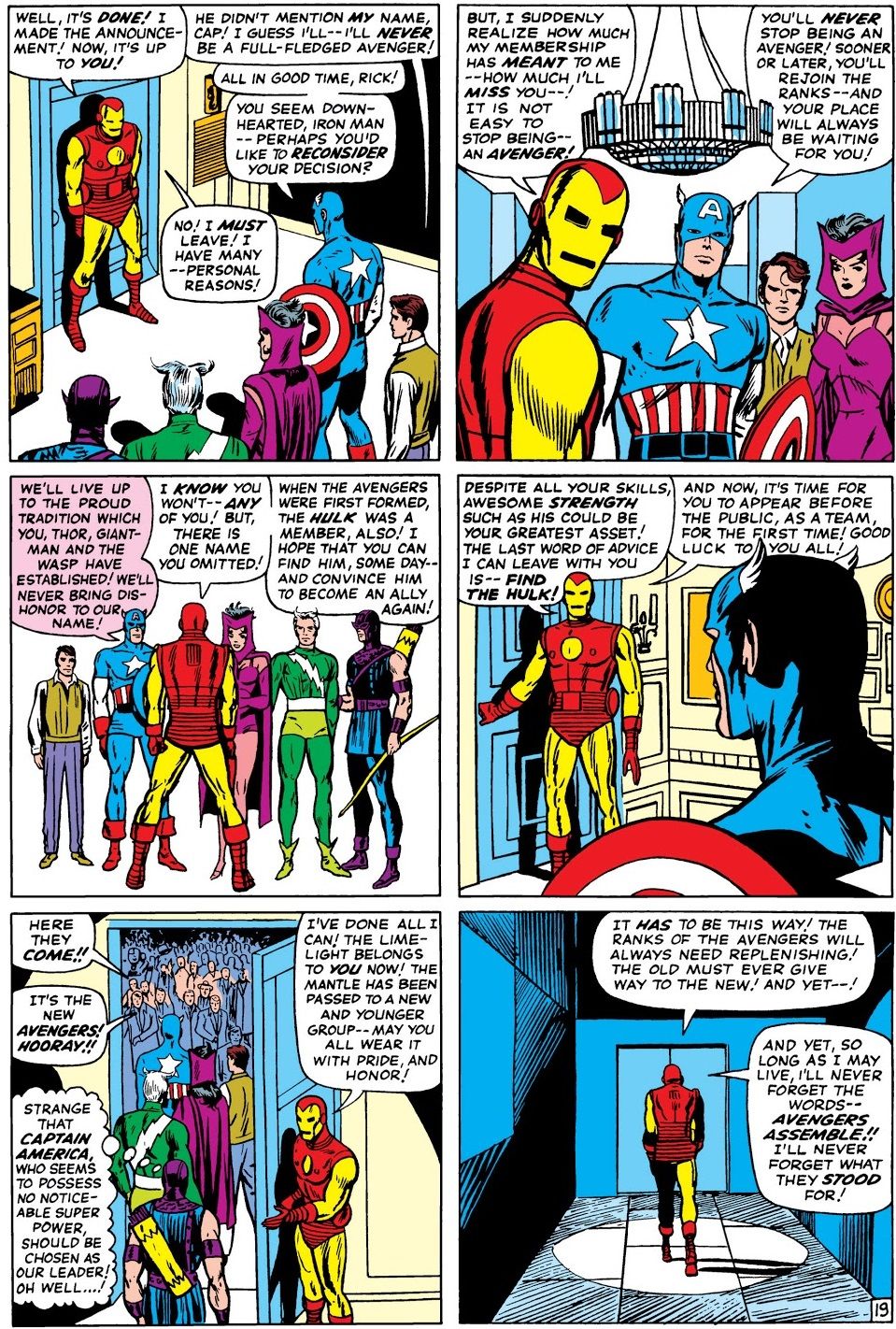 When the Avenges' Old Order Changeth...Whether Thor Wanted To Or Not