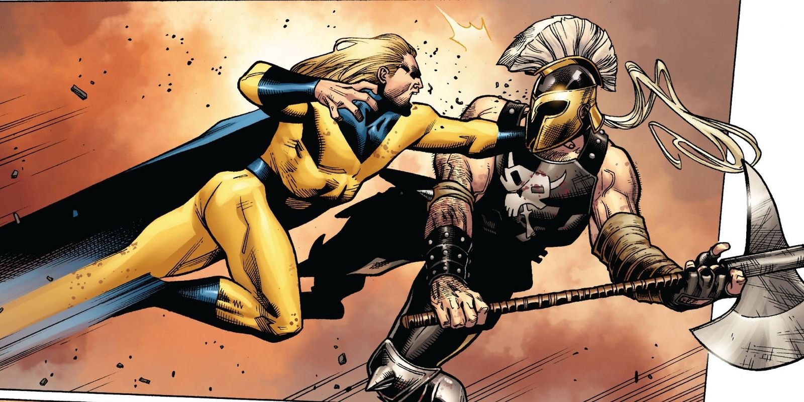 Sentry versus Ares in Marvel Comics 
