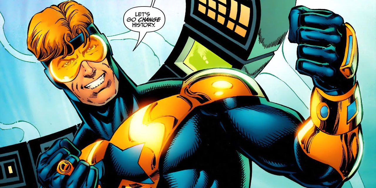 Booster Gold from DC comics is ready to change history.