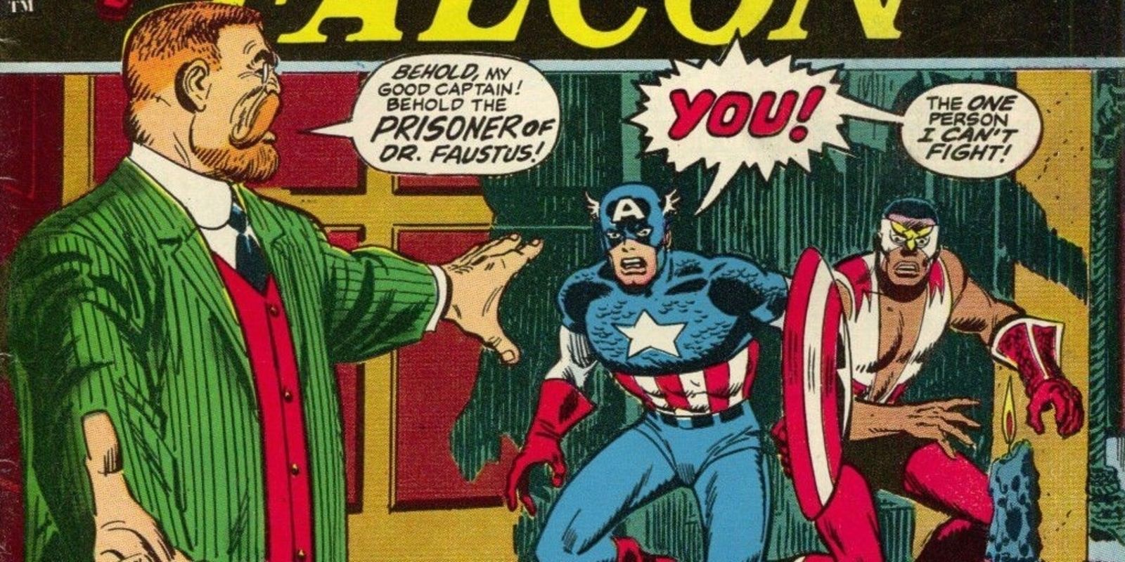 Dr. Faustus captures Captain America and Falcon