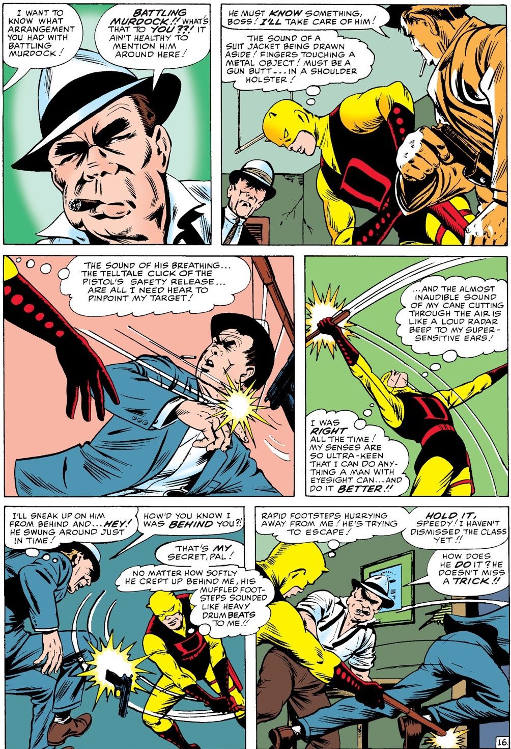 When Did Daredevil First Ricochet His Billy Clubs?